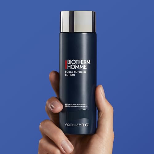 Biotherm Force Supreme Lotion, Replenishing & Anti-Aging Face Lotion for Men with Pro-Xylane and Cedar Bud Extract, Firms and Tones the Skin, Helps Reduces Signs of Aging, 6.8 Fl. Oz.
