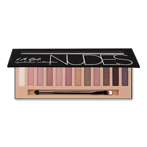 L.A. Girl Beauty Brick Eyeshadow, Nudes, 0.42 Ounce, Powder