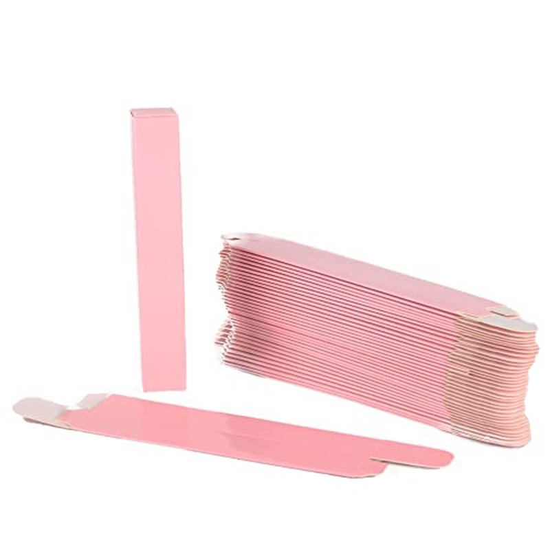 COSIDEA 50 pcs Pink Kraft paper box 22 * 22 * 137 paper packing box for lip gloss mascara