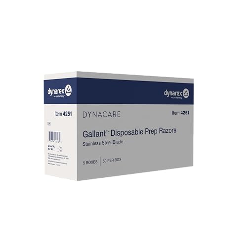 Blue Disposable Surgical Prep Razors - 50 Pack for Medical & Tattoo Use
