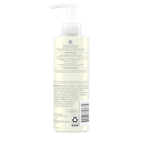 Aveeno Calm + Restore Nourishing Oat Cleanser 7.8oz (Pack of 2)