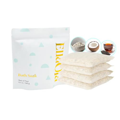Ellaola Oatmeal Baby & Kids Bath Soak Pack of 4 - Gentle, Fragrance-Free Skin Relief