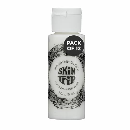 Mountain Ocean The Original Skin Trip Coconut Body Lotion, 2 Oz (Pack of 12), TSA & Travel Friendly, Lightweight Moisturizer with Coconut Oil, Aloe Vera, & Lanolin