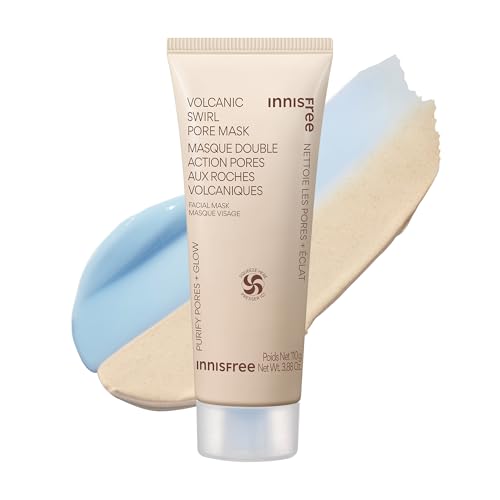 Innisfree 3.88 oz Volcanic Pore Clay Mask & Hydrating Cream - Exfoliating Korean Skincare
