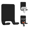 Linkidea 2 Packs Wall Mount Razor Holder for Shower, Stainless Steel Self Adhesive Shaver Hooks, Sticky Hanger Compatible with Venus Platinum, Fusion 5 Proshield, Mach 3 Classic (Black)