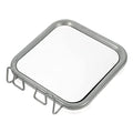 Yardwe Suction Cup Makeup Mirror with Hook 6.7 Inch Fogless Shower Mirror for Bathroom Vanity Personal Grooming Easy Mount Removable