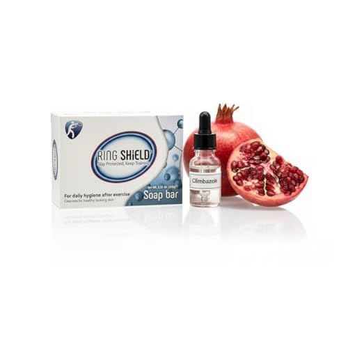 Hygiene Bar Soap - Natural Pomegranate & Climbazole Formula - Soothe, Protect, Balance Skin Surface ? Hypoallergenic Alternative to Tea Tree Oil - Ideal Soap For MMA, Wrestling & BJJ Athletes