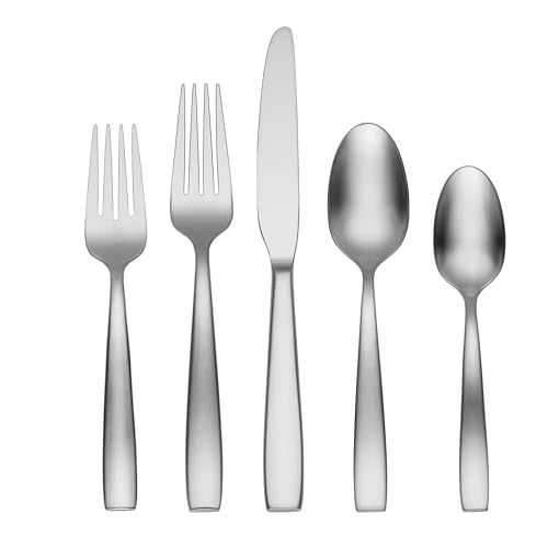 Oneida Everdine 45-Piece Flatware Set Service for 8 - Stainless Steel Dishwasher Safe
