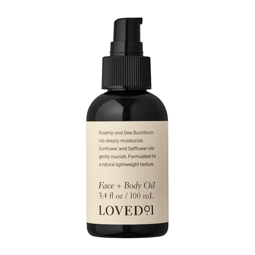 Loved01 Face & Body Oil, John Legend Skincare, Vitamin A & E, Fades Scars, Stretch Marks & Hyperpigmentation, Lightweight Non-Greasy, Daily Hydration, Vegan & Cruelty-Free, 3.4 oz