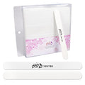 Pana (Grit: 100 x 180, Pack of 50 Pieces) USA Professional White Round Emery Board Nail Files