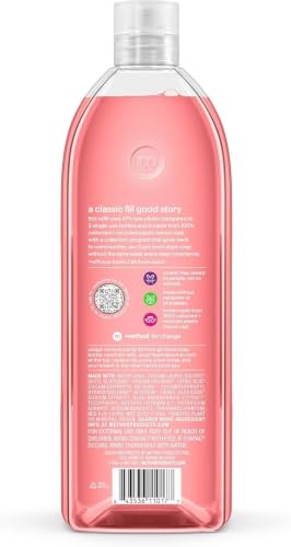 Method Gel Hand Wash Refill Pink Grapefruit 34 fl oz Pack of 4