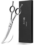 6-Inch Professional Curved Hair Cutting Scissors - Salon & Barber Shears