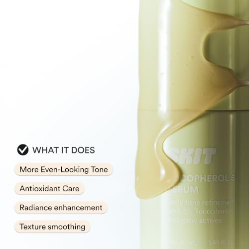 Skit 5% Vitamin E Serum with Glutathione - Brightening & Antioxidant Care, 1.69 fl oz