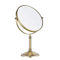 Nicesail Tabletop Makeup Mirror, Double-Side 1X-10X, 360 Swivel Magnifying Mirror for Table Desk Make up Vanity, No Light Antique Bronze (8 Inch, 10X)