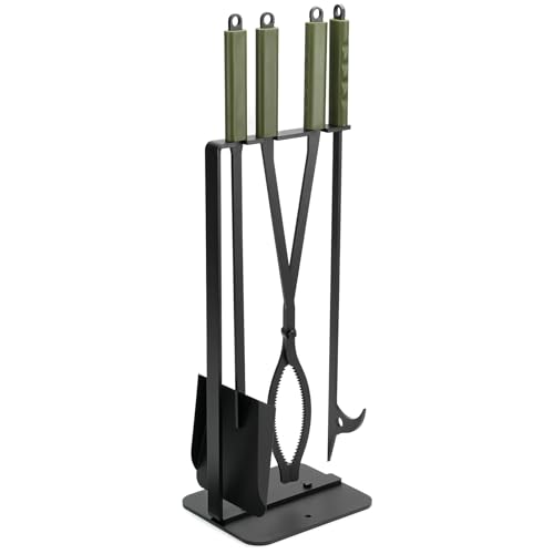28-Inch Fire Pit Tools Set with Poker, Tongs & Shovel - Safe & Durable