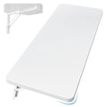 Wall Mounted Folding Table - 39.4 x 19.7 Inches, White - Space-Saving Desk