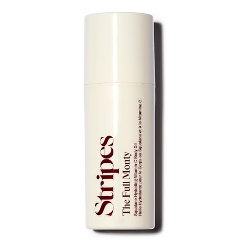 Stripes Naomi Watts The Full Monty Post Shower Body Oil To Brighten Hydrate With Squalane Vitamin C Improve Skin Softness Elasticity Moisture Balance