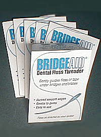 BridgeAid Dental Floss Threaders Pack of 300 for Bridges & Braces