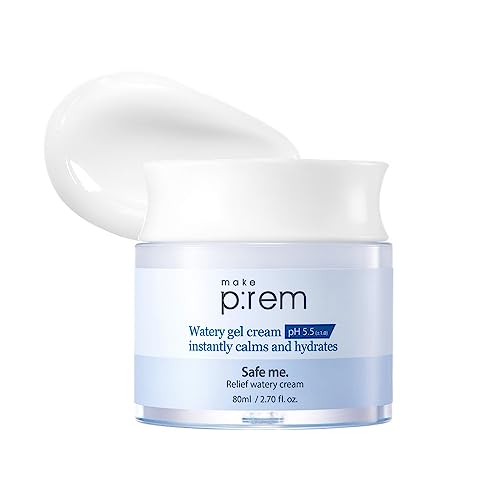 MAKEP:REM Safe Me Relief Watery Cream - Sensitive Skin Hydrating Moisturizer