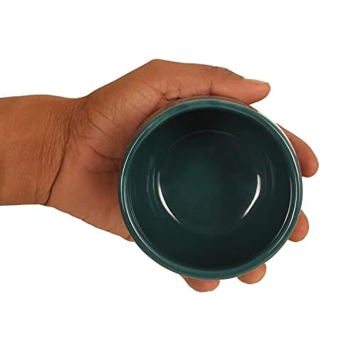 3x4 Inch Shaving Bowl for Men, Handmade Pottery Ceramic Shaving Soap & Cream Bowl ? Portable Shaving Mug for Dad & Grandpa by ABHANDICRAFTS (AB-SBOWL-006)
