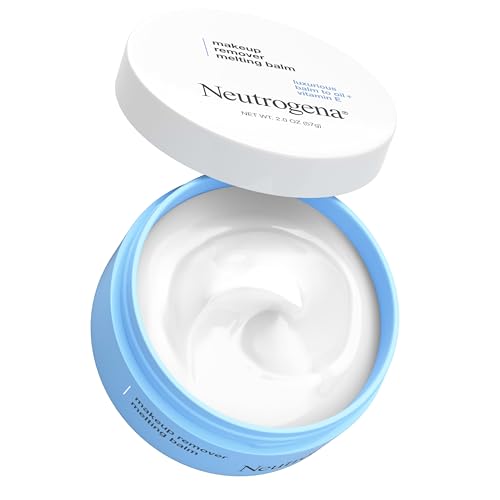 Neutrogena Makeup Remover Melting Balm to Oil with Vitamin E,Gentle and Nourishing Cleansing Balm for Eyes,Lips,or Face,Travel-Friendly for On-the-Go,2.0 oz,(Pack of 2)