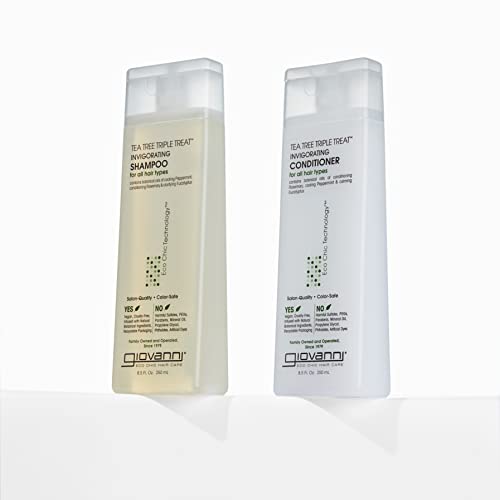 Invigorating Tea Tree & Peppermint Shampoo for Dry Scalp - 33.8 oz