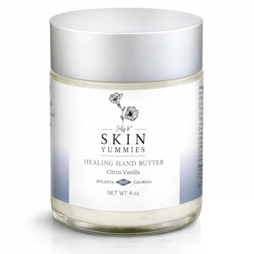 Lavender Hand Cream - Hydrating & Nourishing Formula with Shea, Jojoba & Olive Oil - 4 oz - Sally B's Skin Yummies