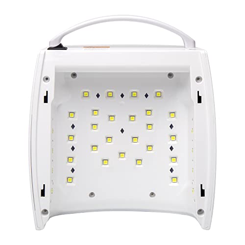 48W Rechargeable UV LED Nail Lamp,Cordless Professional Gel Nail Art Lights Manicure Tools for Home and Salon (White)