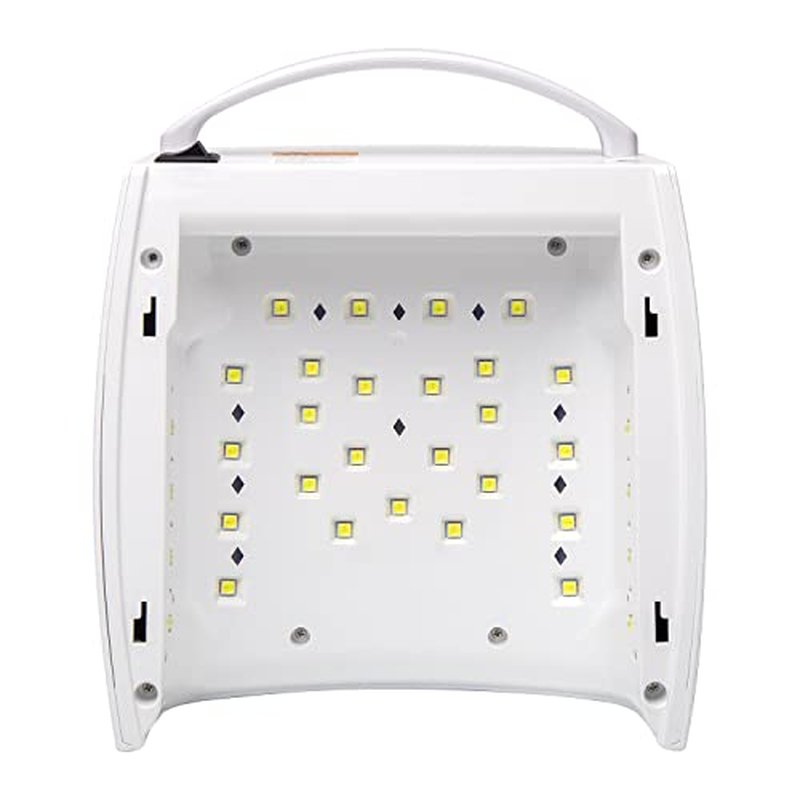 48W Rechargeable UV LED Nail Lamp,Cordless Professional Gel Nail Art Lights Manicure Tools for Home and Salon (White)
