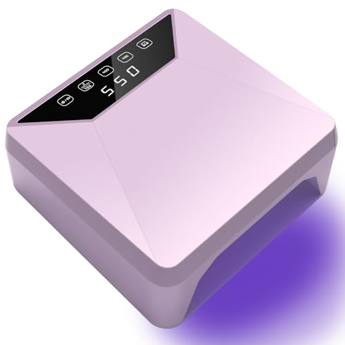 78W UV LED Nail Lamp with Adjustable Telescopic Stand, Corded Nail Dryer for Gel Nails, 39 LEDs, 30/60/99/180s Timers, Removable Base for Home & Salon