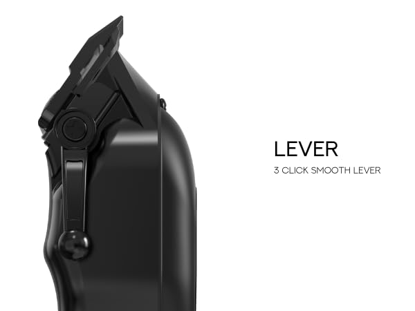 Supreme Trimmer Pro Clipper Lite Black - Professional Cordless Hair & Beard Trimmer Set