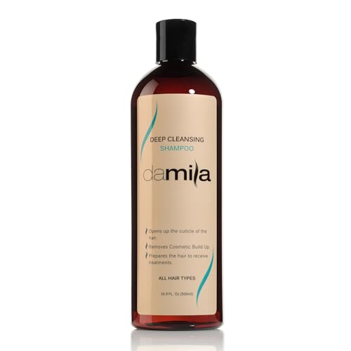 Damila Deep Cleansing Clarifying Shampoo 16.8 Fl Oz for All Hair Types - Pre-Treatment & Residue Removal