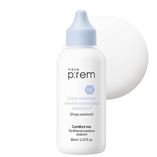 MAKE P:REM Comfort Me. Panthenol Moisture Essence, Skin Barrier Repair Serum, EWG Green, Fragrance-Free, Korean Skin Care, 2.70 Fl Oz, 80ml