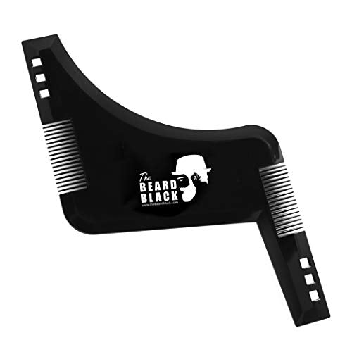 The BEARD BLACK Beard Shaping & Styling Tool with Inbuilt Comb, Perfect for Line Up & Edging, Use with Beard Trimmer or Razor