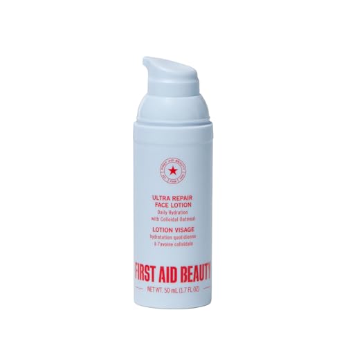 First Aid Beauty Ultra Repair Face Moisturizer - White, Hydrating, Lightweight, Sensitive Skin