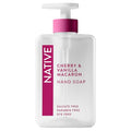 Native Liquid Hand Soap Pack of 6 - Cherry & Vanilla Macaron Scent, Non-Drying, Plant-Based, 13 Fl Oz