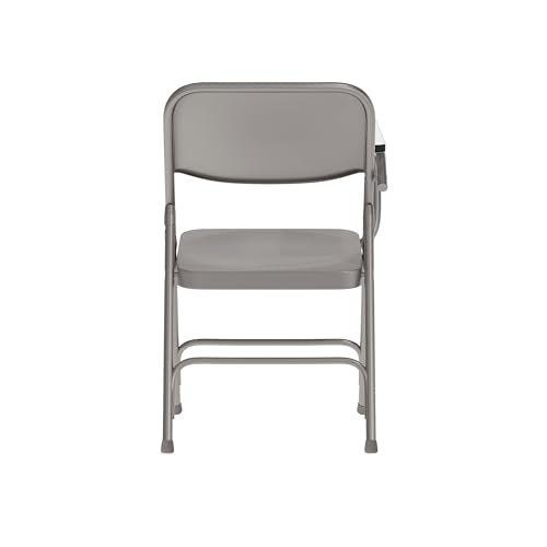 2-Pack Folding Chairs with Right-Handed Tablet Arms - Portable, Heavy-Duty Steel