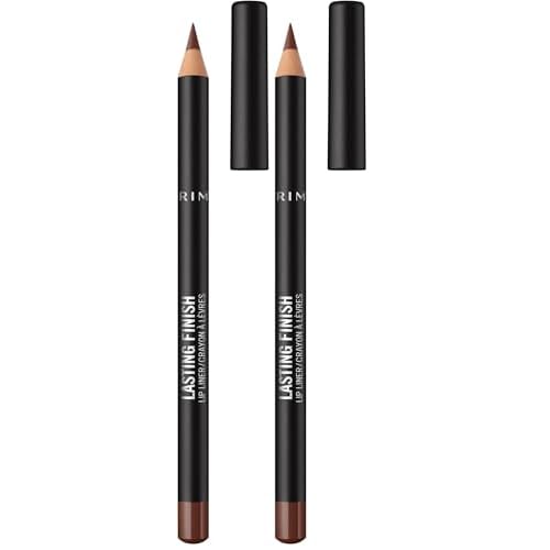 Rimmel Lasting Finish Lip Liner, Brownie Pie | 8HR Wear | Pack of 2
