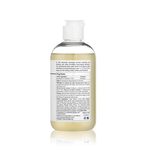 Antibacterial Body Wash 8 Oz - Gentle Shower Gel 3-Pack - Unscented & Hydrating (Variation: 8 Fl Oz Pack of 3)