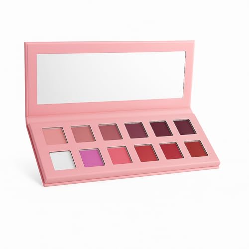Natural Amor 12-Color Pink & Purple Eyeshadow Palette ? Matte Finishes ? Romantic Rose & Violet Tones in Eco-Friendly Packaging ? High Pigment, Blendable, Buildable Formula (0.35 oz)