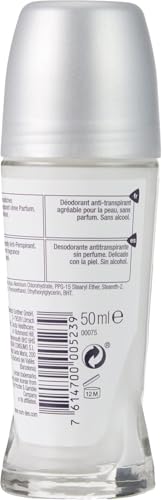 MUM Unperfumed Roll-On Deodorant - Pack of 3, Gentle & Fragrance-Free