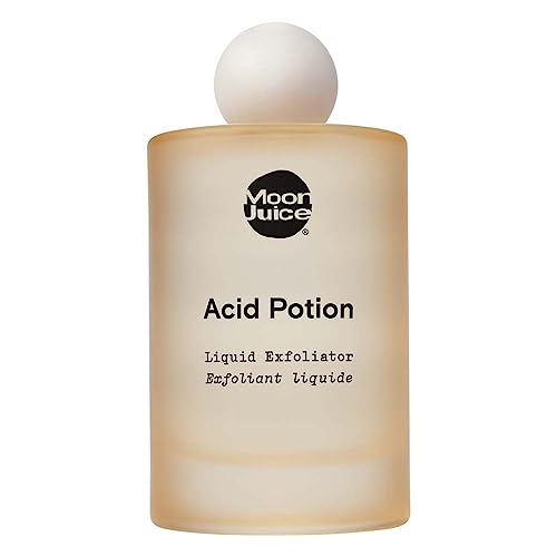 Moon Juice Acid Potion Liquid Face Exfoliator - 25% AHA BHA Exfoliant with Reishi + Niacinamide - Helps Resurface Skin, Unclog Pores & Stimulate Collagen - Hydrates & Soothes Skin (3.3 Fl oz)