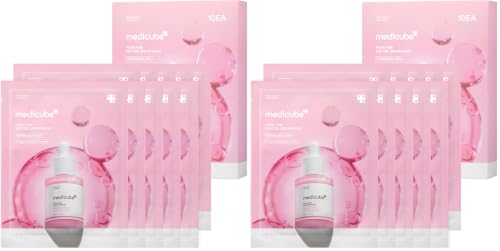 medicube PDRN Pink Peptide Ampoule Mask 10 Count (Pack of 2) – 2 x 10ea
