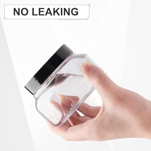 8oz Clear Plastic Body Scrub Jars with Leak-Proof Lids - 30 Pack
