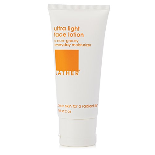 LATHER Ultra Light Face Lotion - Hydrating Non-Greasy Moisturizer for All Skin Types - 2 Fl Oz