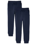 Children's Place Girls Knit Active Sweatpants - Medium Tidal 2-Pack
