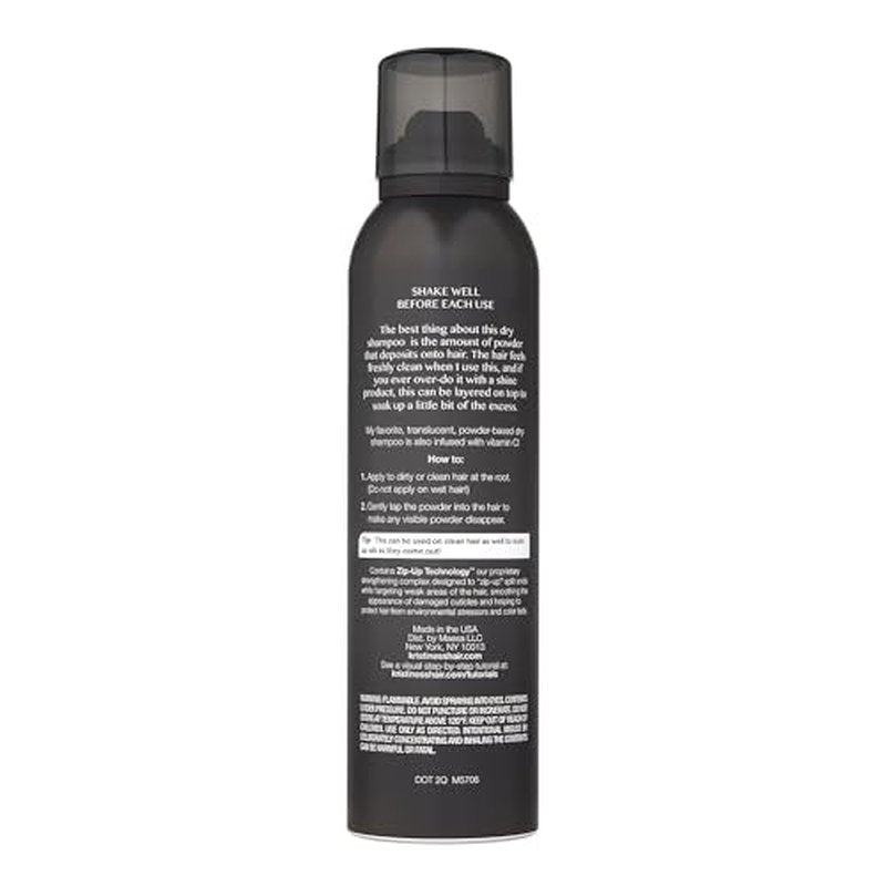 Kristin Ess Volumizing Vitamin C Dry Shampoo Spray for Oily Hair + Frizz - Oil Absorbing Style Extender with Minimal Residue - Powder Spray - Sulfate Free + Vegan + Color Safe - Fresh Pear Fragrance