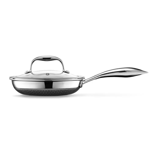 7-Inch Hybrid Nonstick Frying Pan with Lid - Dishwasher & Oven Safe
