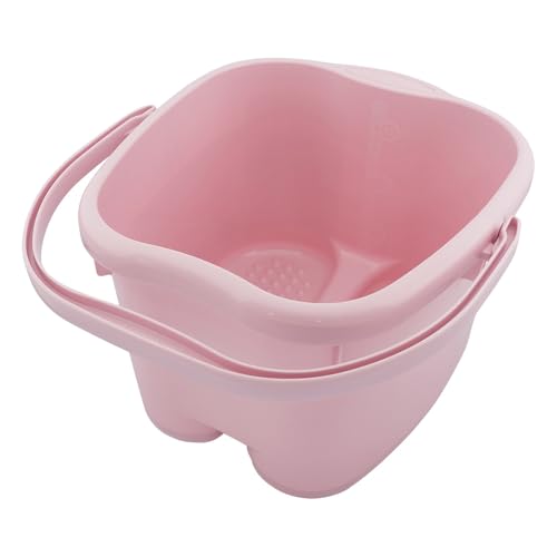 Inomata Chemical Foot Bath, Footbath Senka Pastel Pink, Made in Japan, 2500, Foot Size Up to 11.8 inches (30 cm)