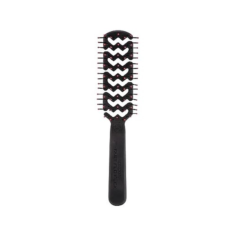 Cricket Static Free Fast Flo Flex Vent Hair Brush - Quick Drying, Detangling, and Styling - Anti-Static Bristles for Frizz-Free Blowouts, Ideal for All Hair Types